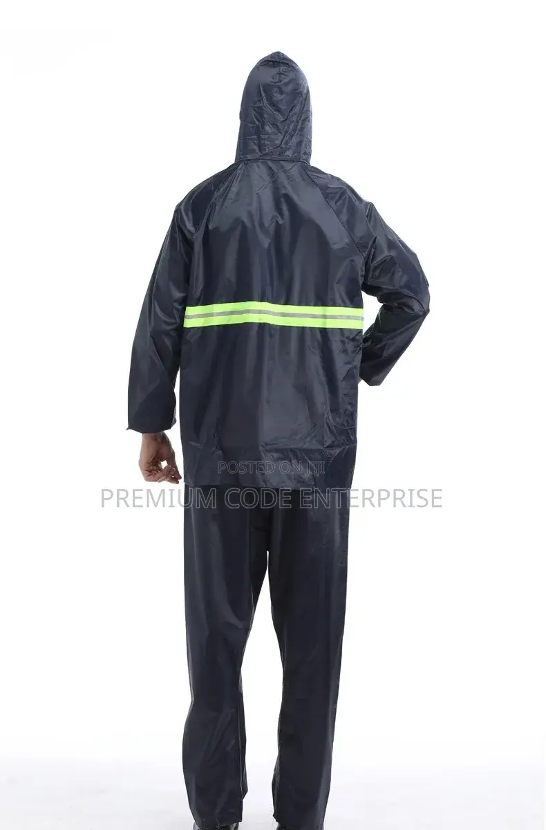 Safety Rain Suit With Reflective Stripes
