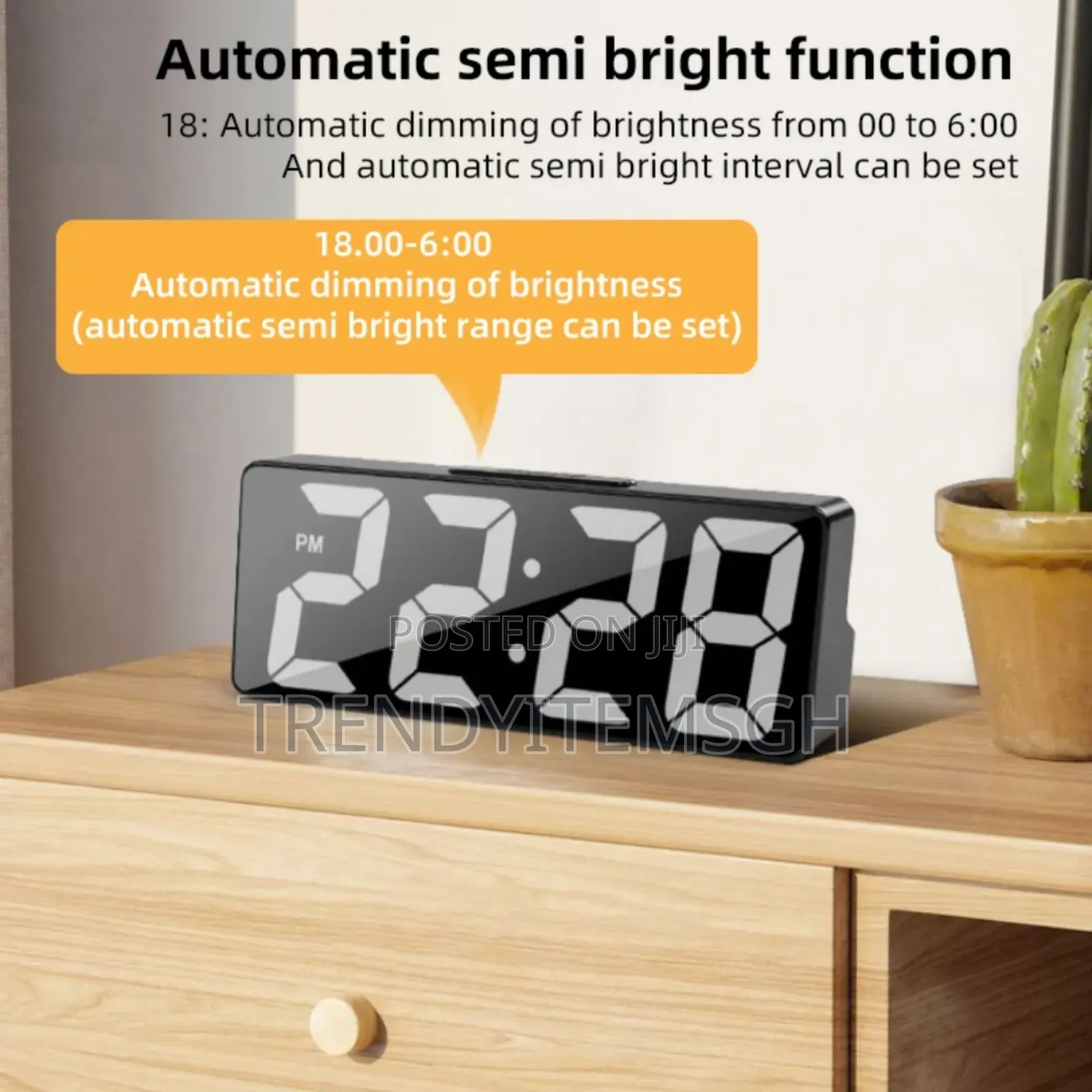 Digital Display Table Top Alarm Clock