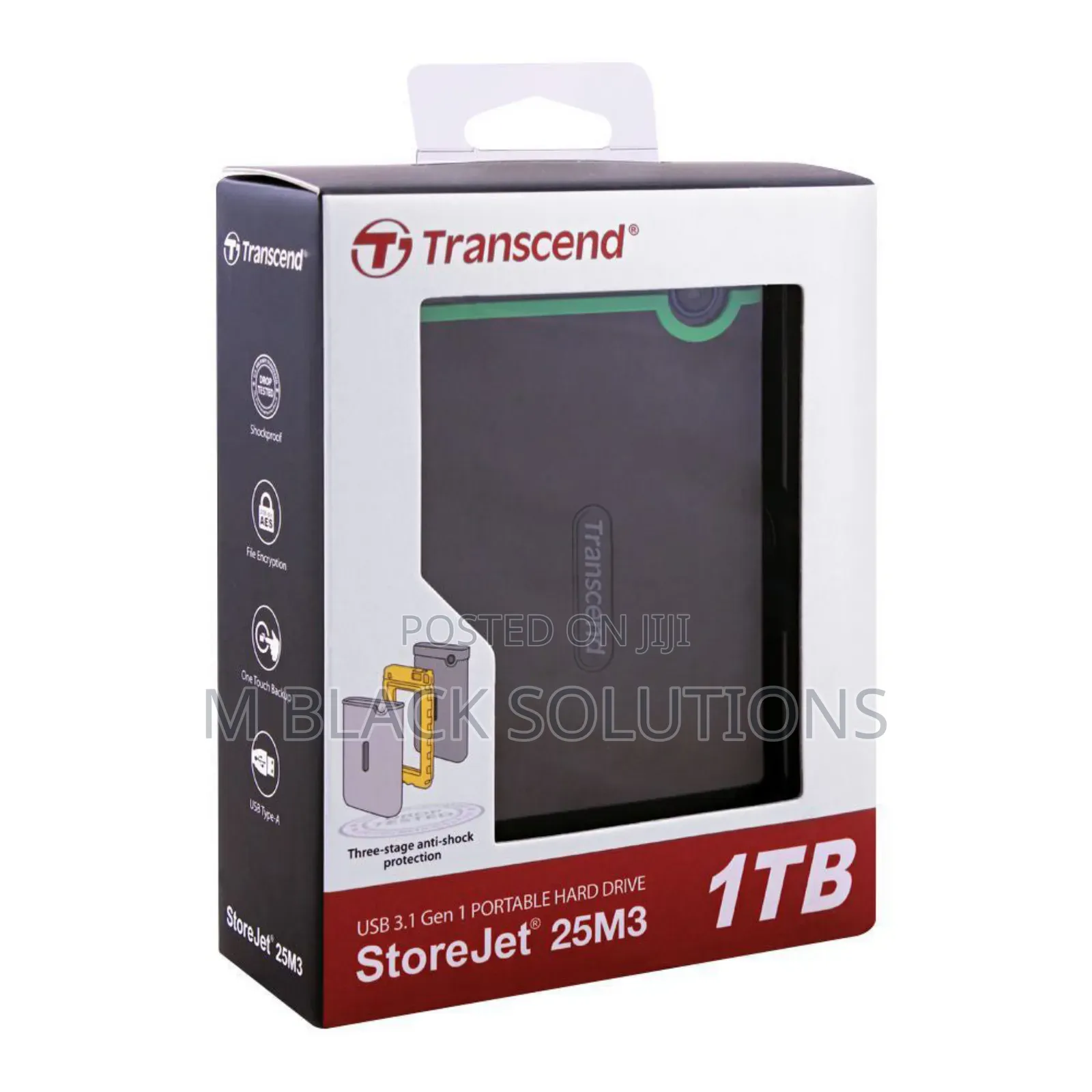 Transcend - Ts1tsj25m3s - 1tb,2.5''portable HDD