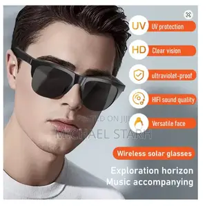 Smart Glasses/Sunglasses With Wireless Bluetooth Earphones