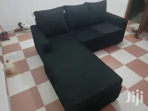 New Lshaped Sofa.Black