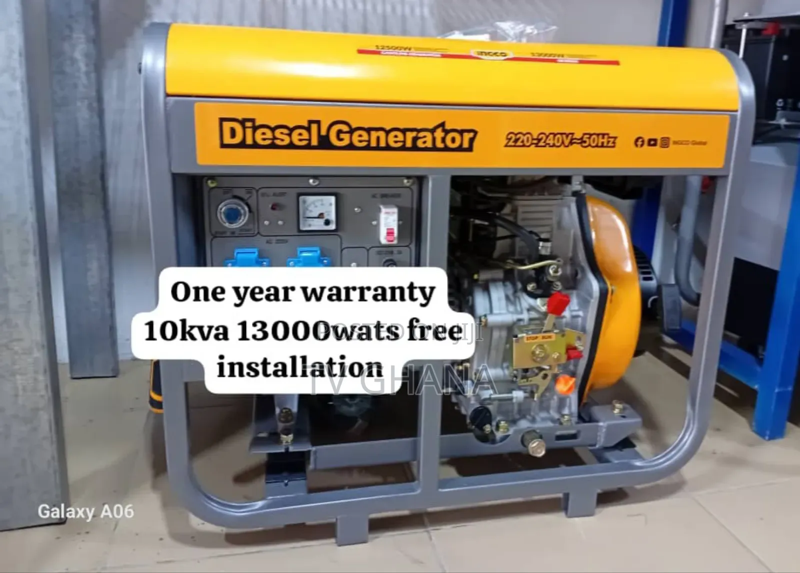 The Silent Hustler Ingco Diesel Generator 10kva 13000watts