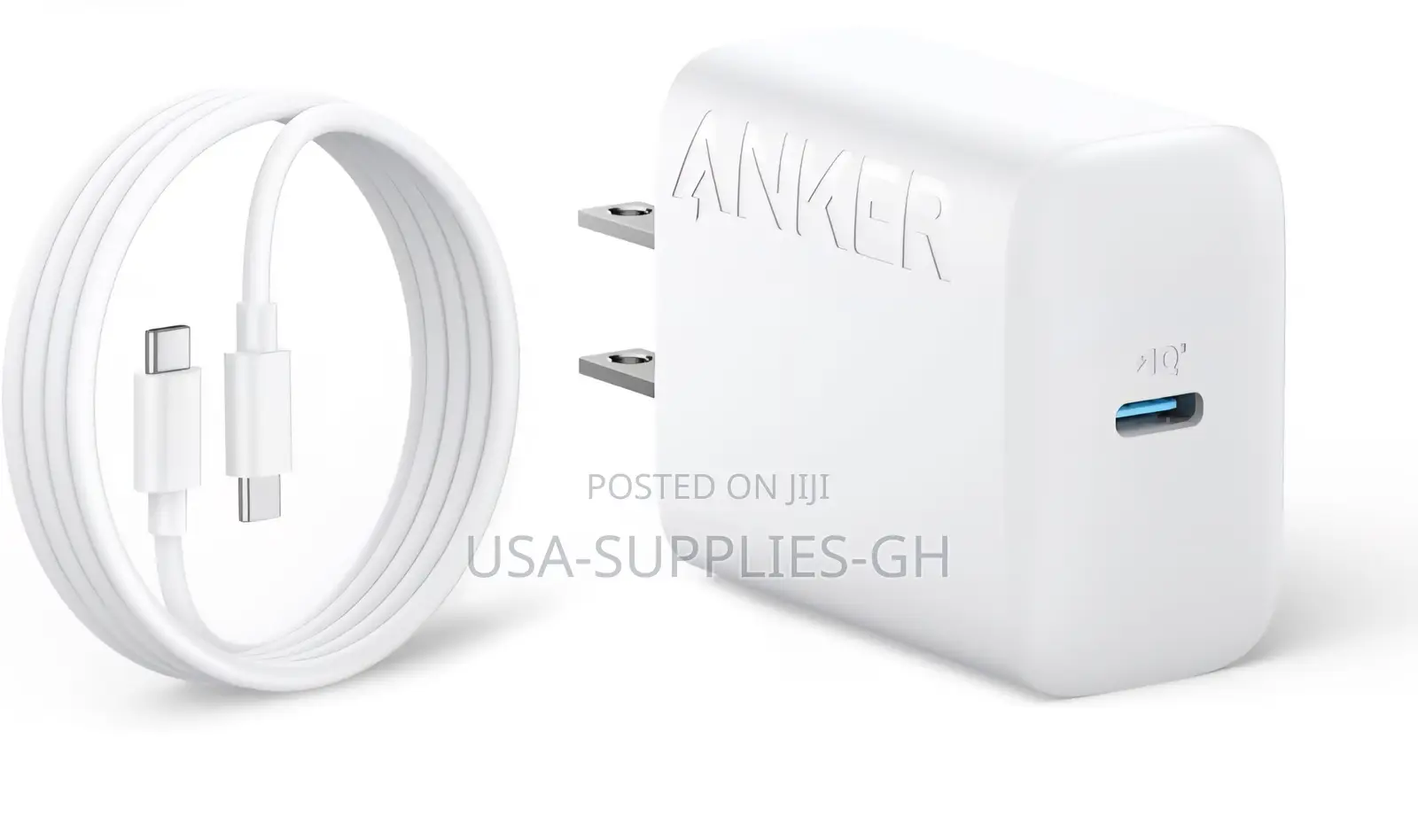 Anker 25w Super Fast Charger Block - White From Usa