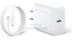 Anker 25w Super Fast Charger Block - White From Usa