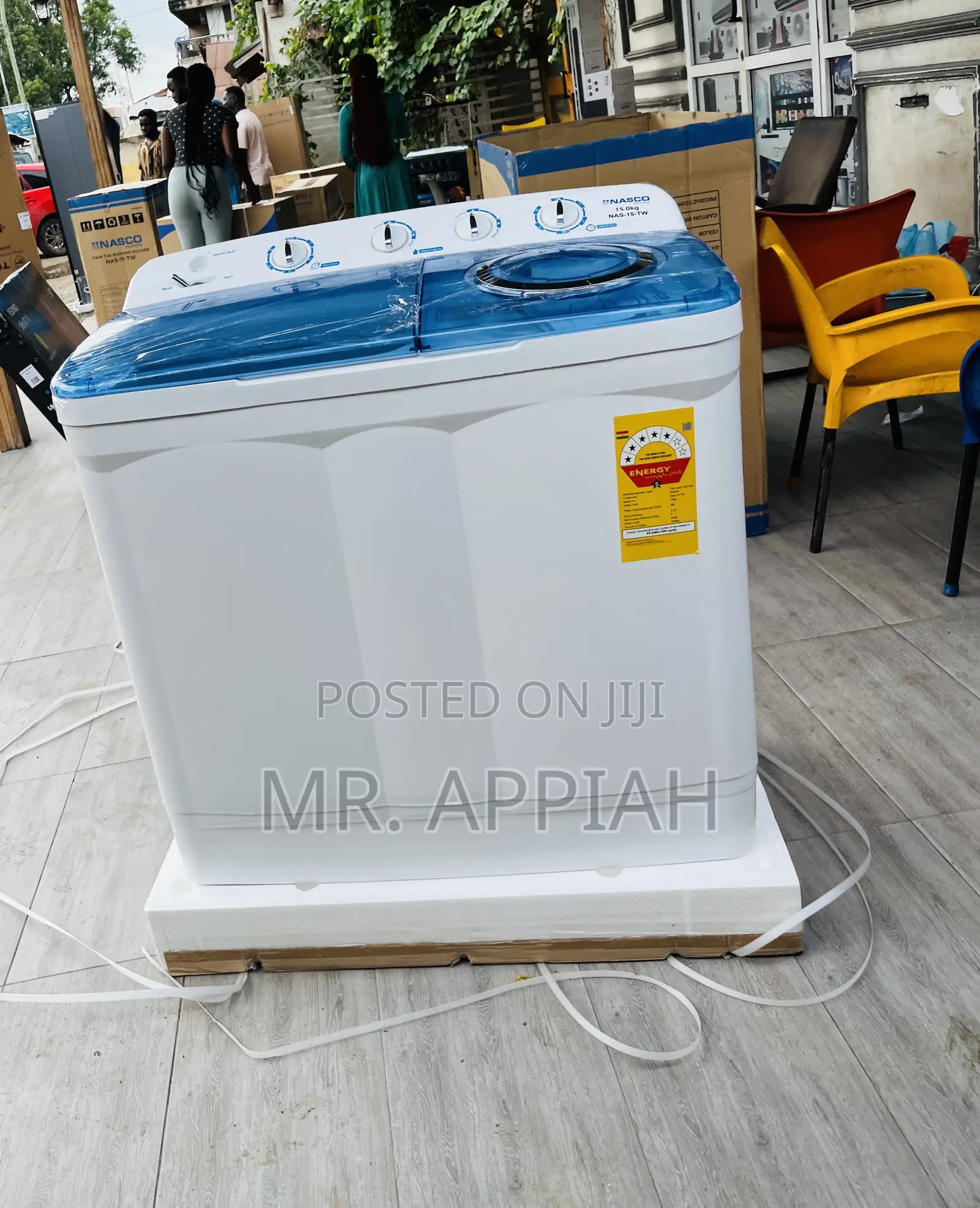Check Out Durable Nasco 15kg Washing Machine(White).