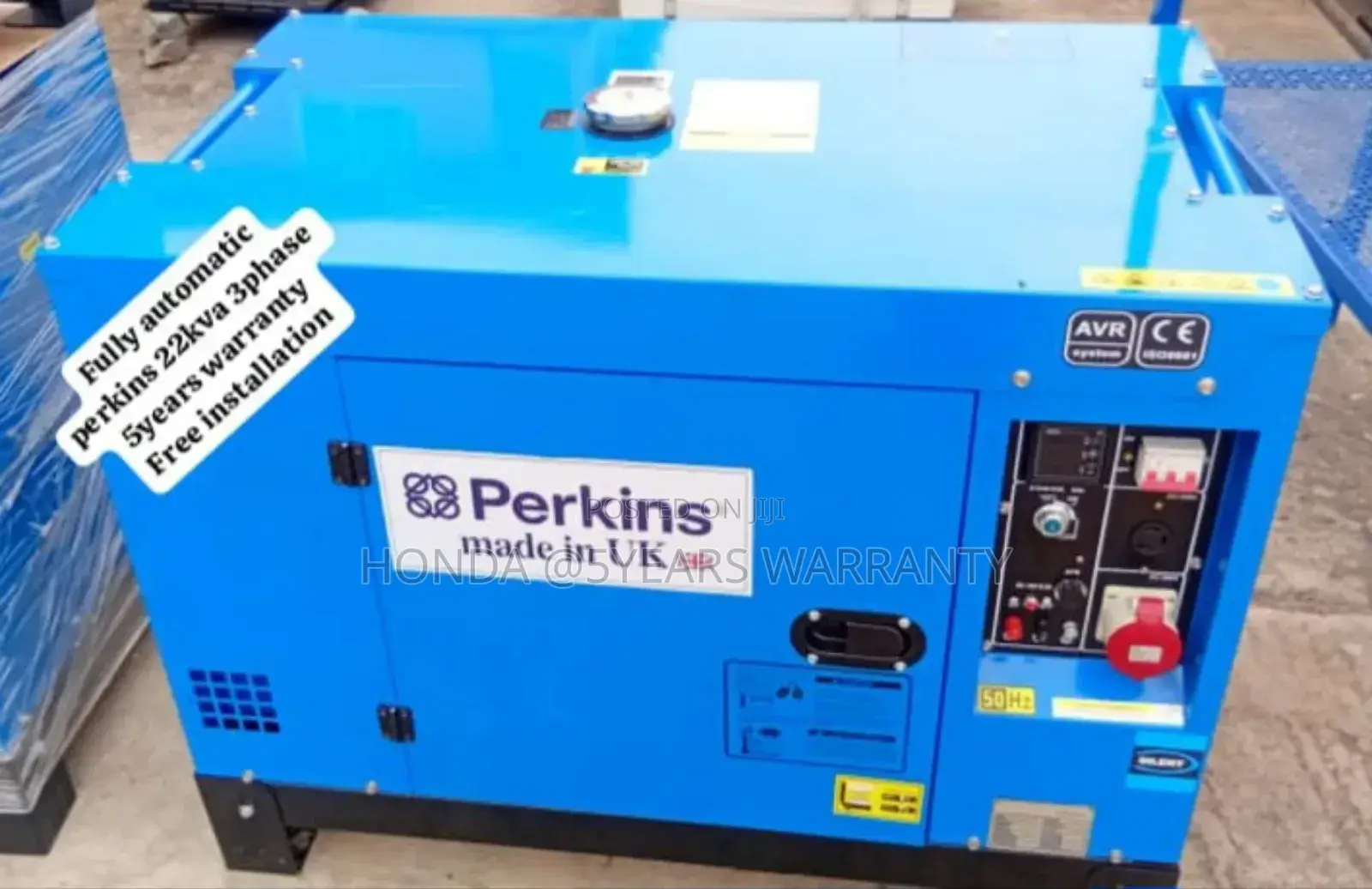Bright Energy Generator Perkins 22kva 3phase Diesel Silent