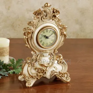 Oliviana Table Clock Ivory/Gold