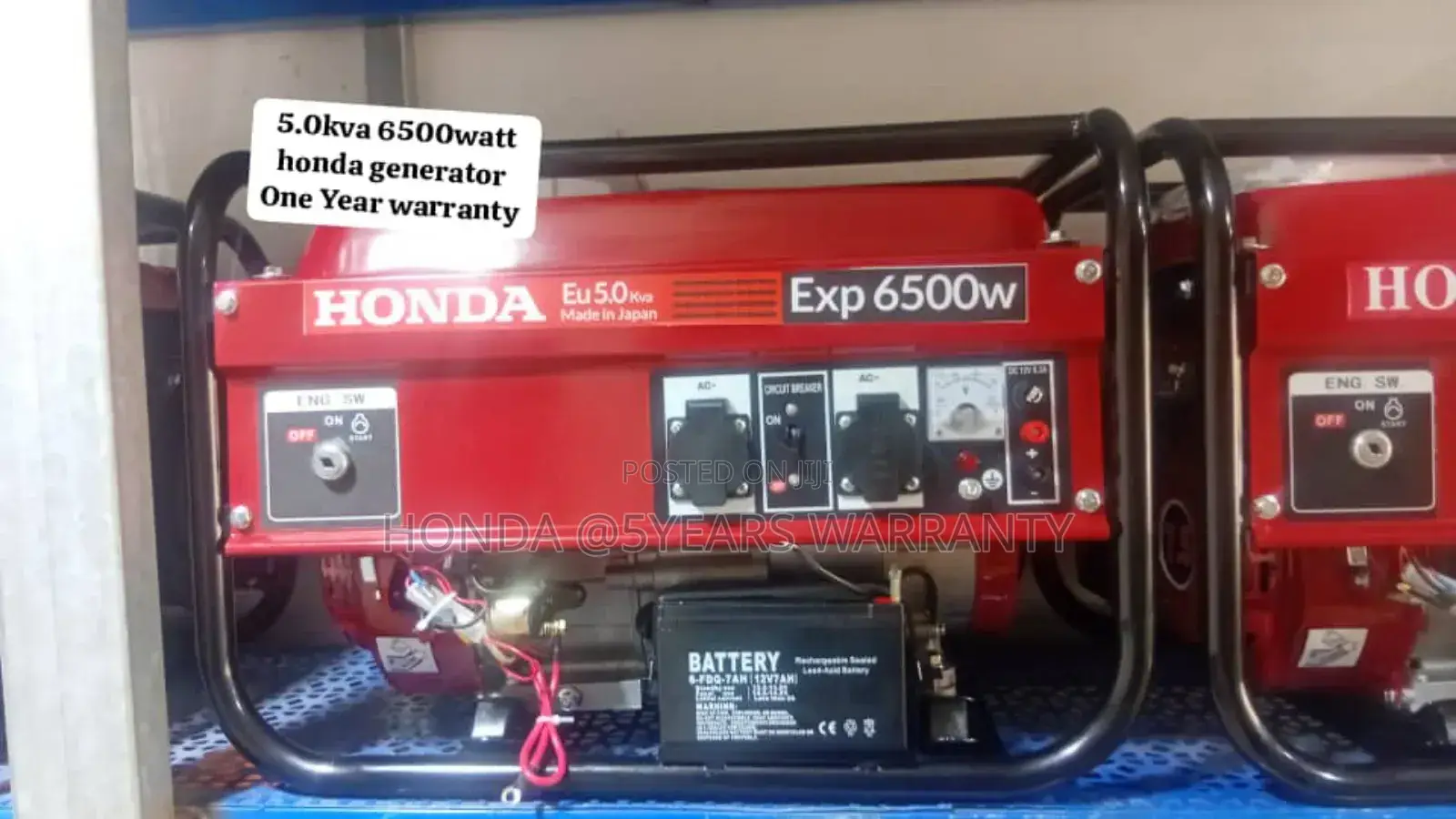 Power Home Energy Honda 5.0kva 6500watt Petrol Generator