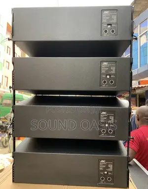 4 Pieces of Jac 12" Line Arrays and Two Double Sub Speaker