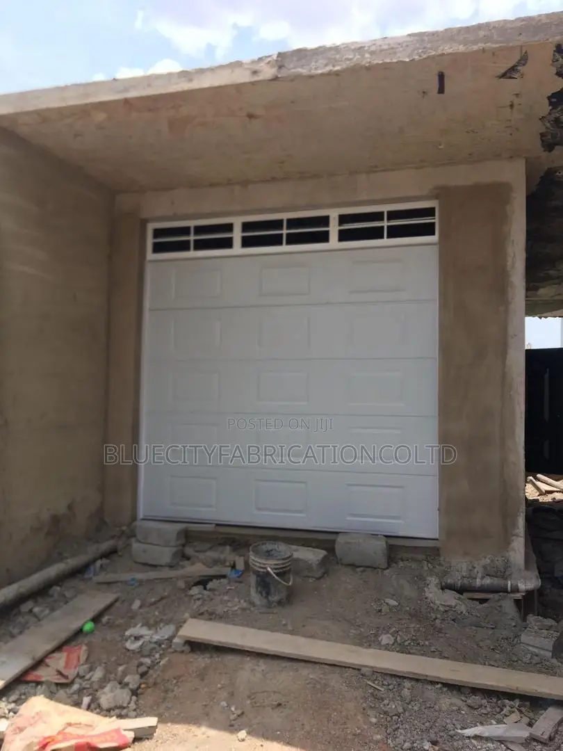 Automated Garage Door With Fanlight
