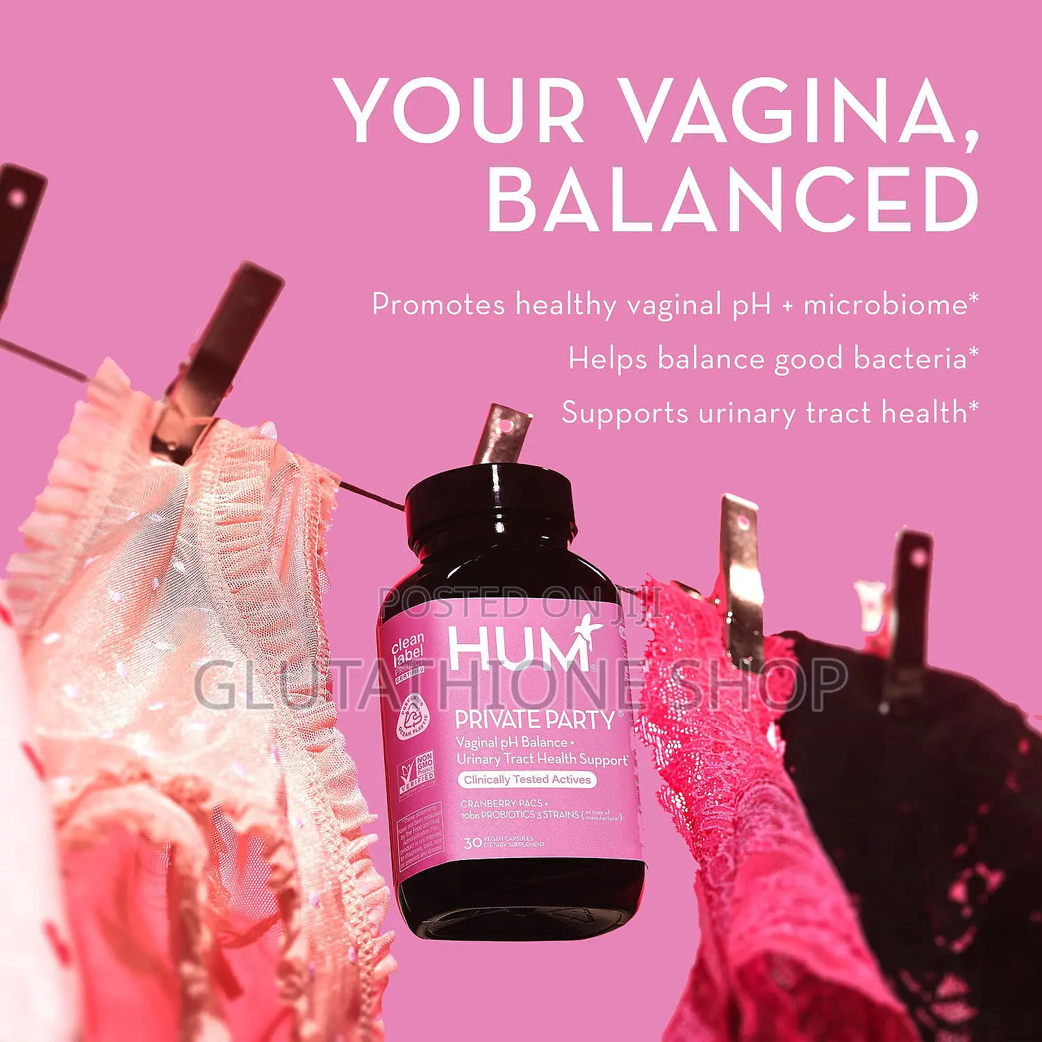 Hum Private Party - Vaginal Probiotics for Women's Health