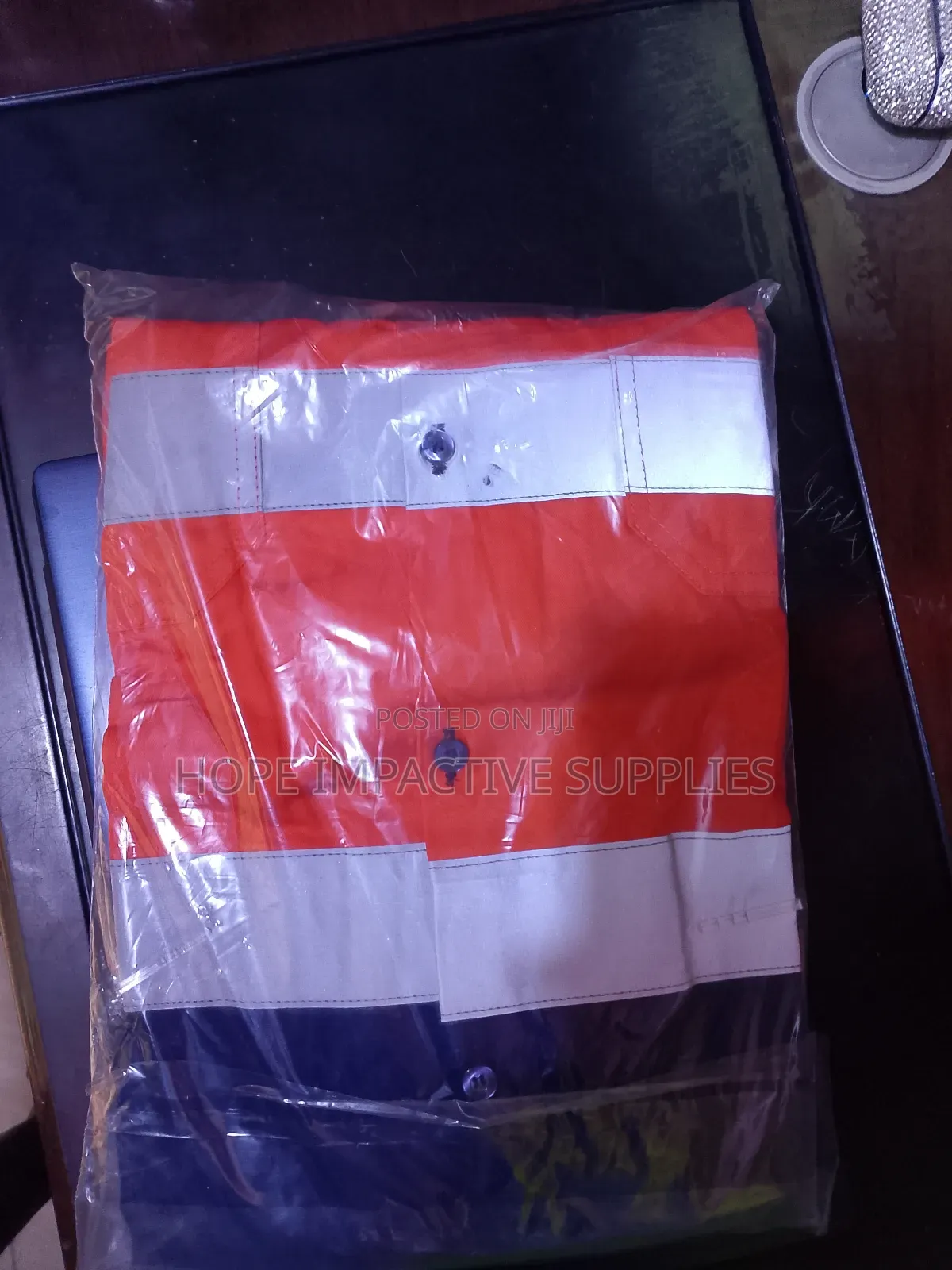 Mining Cotton Shirt - Yellow & Orange.