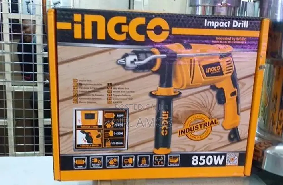 850 Watts Impact Drill With Hammer Function - Id8508