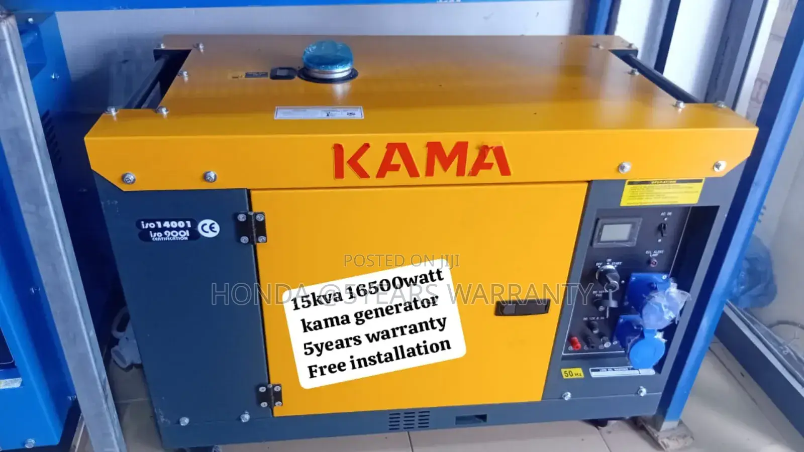 Hum Energy Systems Kama 15kva 16500watt Diesel Generator