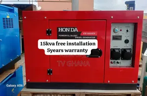 Runs Fan Fridge Tv Smoothly Honda 15kva Diesel Generator