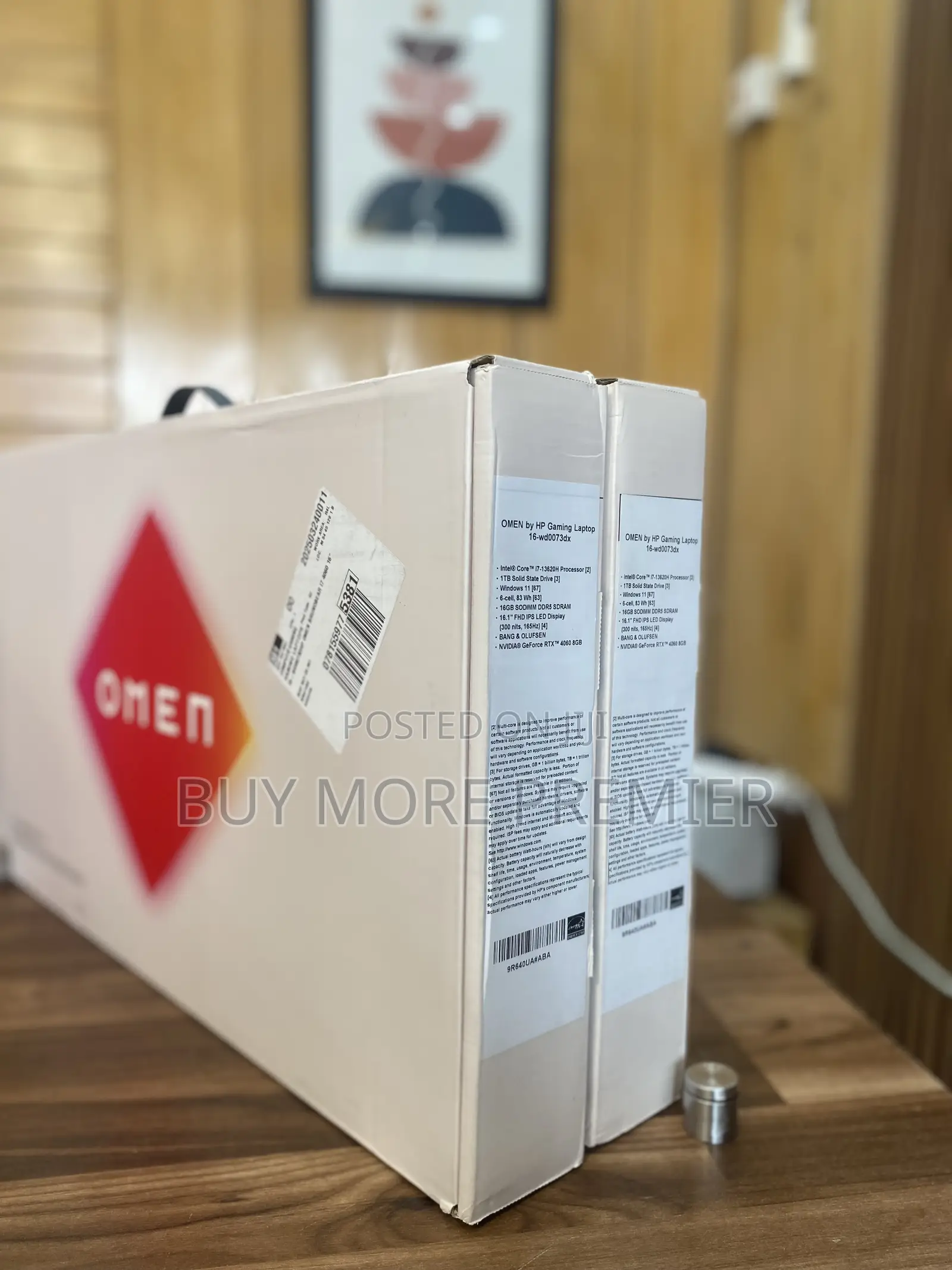 New Laptop HP Omen 16 16GB Intel Core I7 SSD 1T