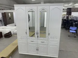4 In1 Wooden Wardrobe With Mirror  Available