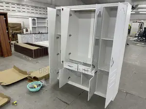 4 In1 Wooden Wardrobe With Mirror  Available