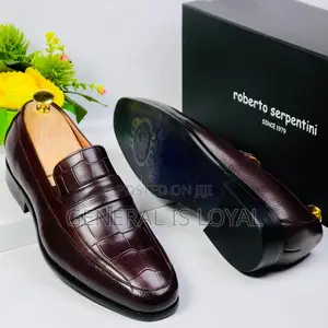 Roberto Serpentine Unique Coffee Color Men’S Shoe
