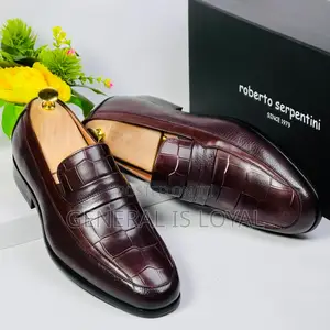 Roberto Serpentine Unique Coffee Color Men’S Shoe