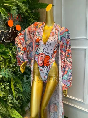 Trendy Ladies Classy Bikini and Robe - Swim Suit With Kimono