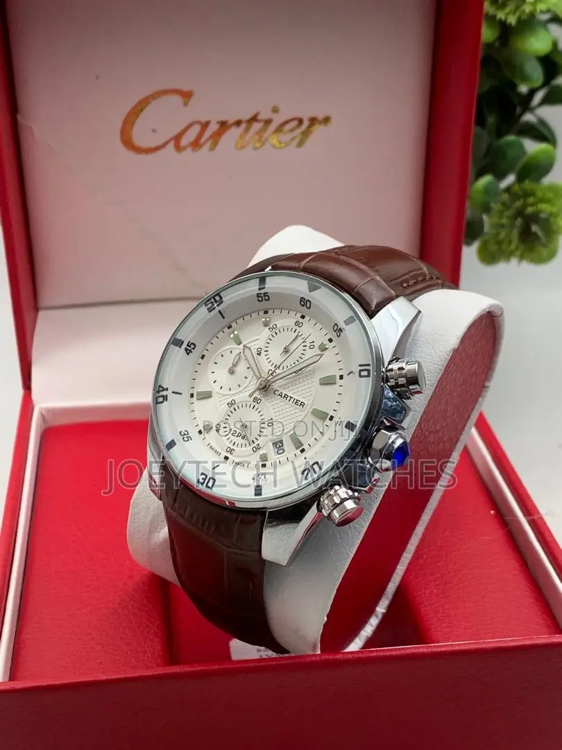 Cartier Genuine Leather Chronograph