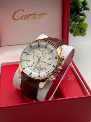 Cartier Genuine Leather Chronograph