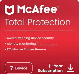 McAfee Total Protection 7 Device 1 Years Windows/Mac