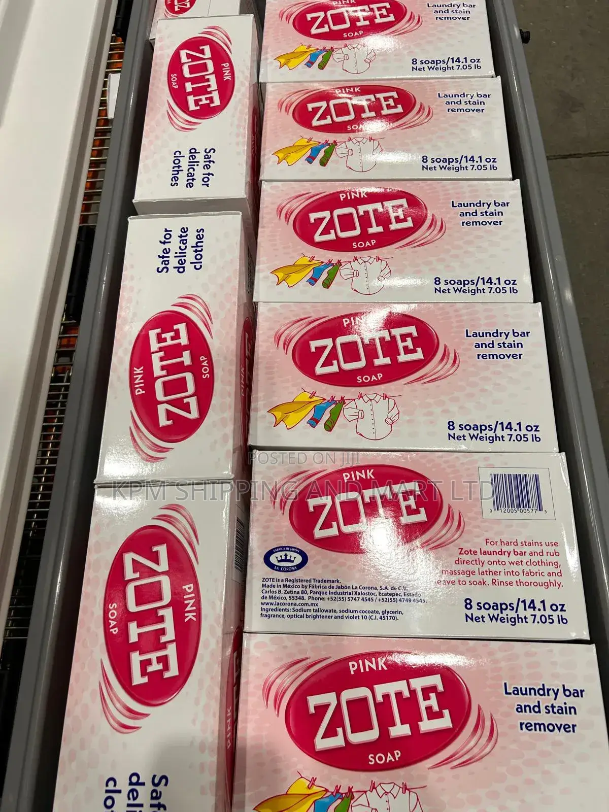 Zote Laundry Bar Soap(8bars Pink)