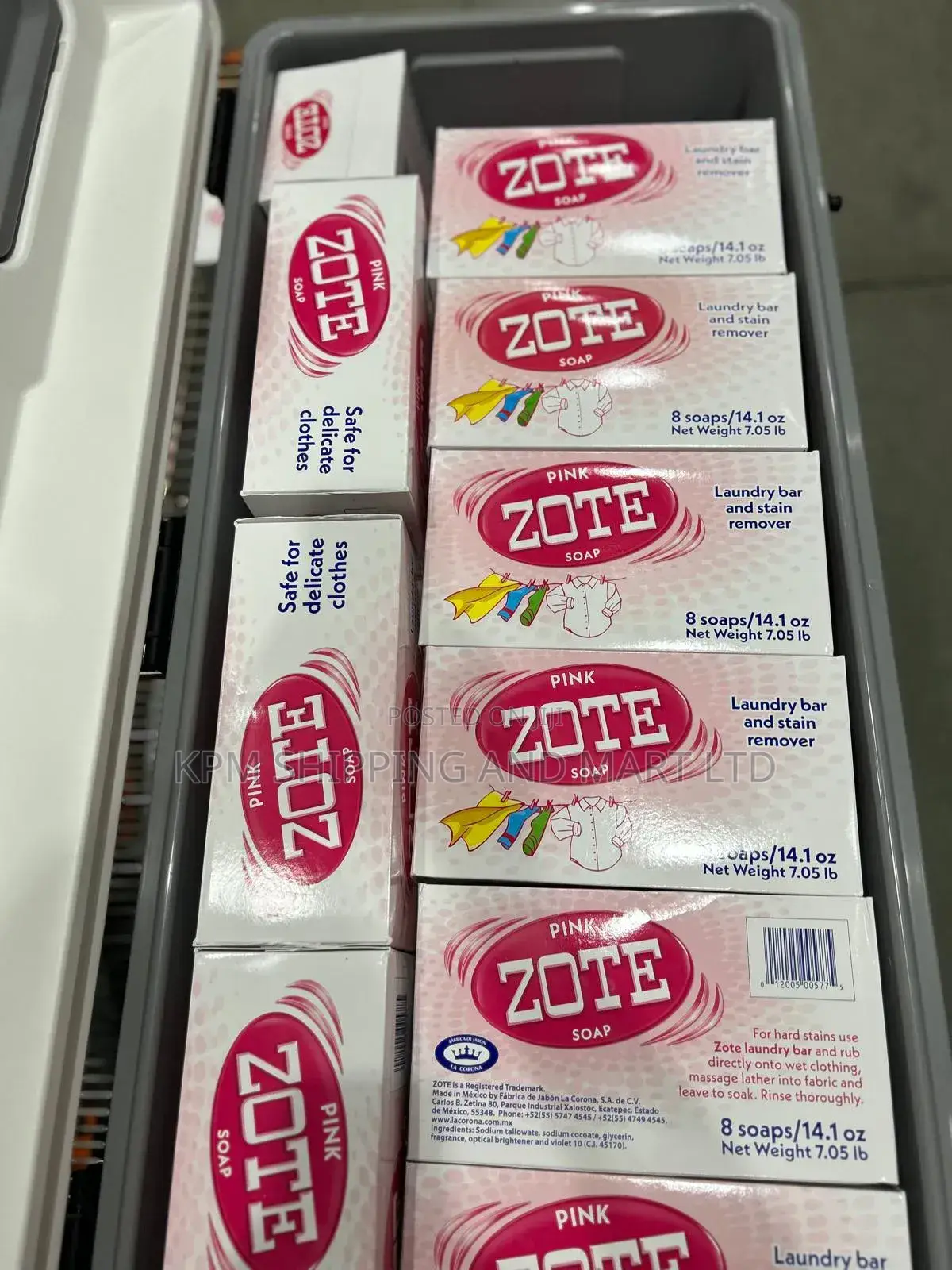 Zote Laundry Bar Soap(8bars Pink)
