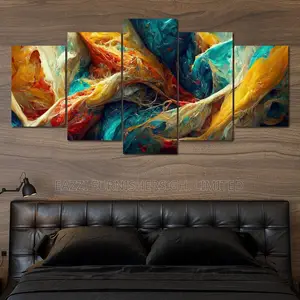3d Wall Art Print Abstract Oil Canvas Frame