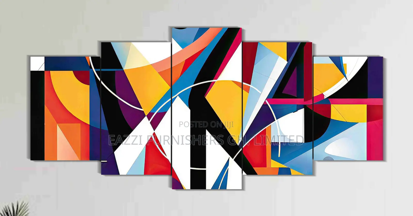 Abstracts Wall Arts 5 Panels 3d Canvas Photo Frames