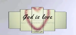 3d Wall Arts God Is Love Frame Canvas Panels