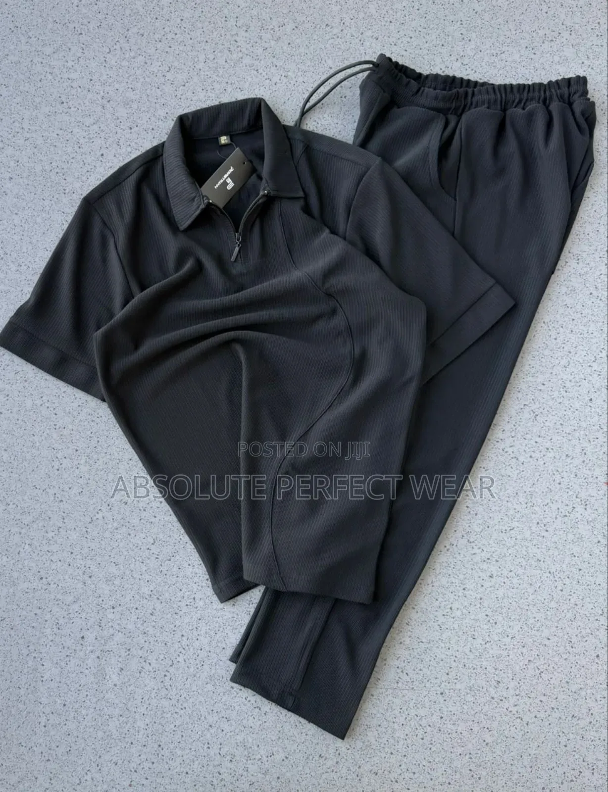 Plain Black Kaftan for Men