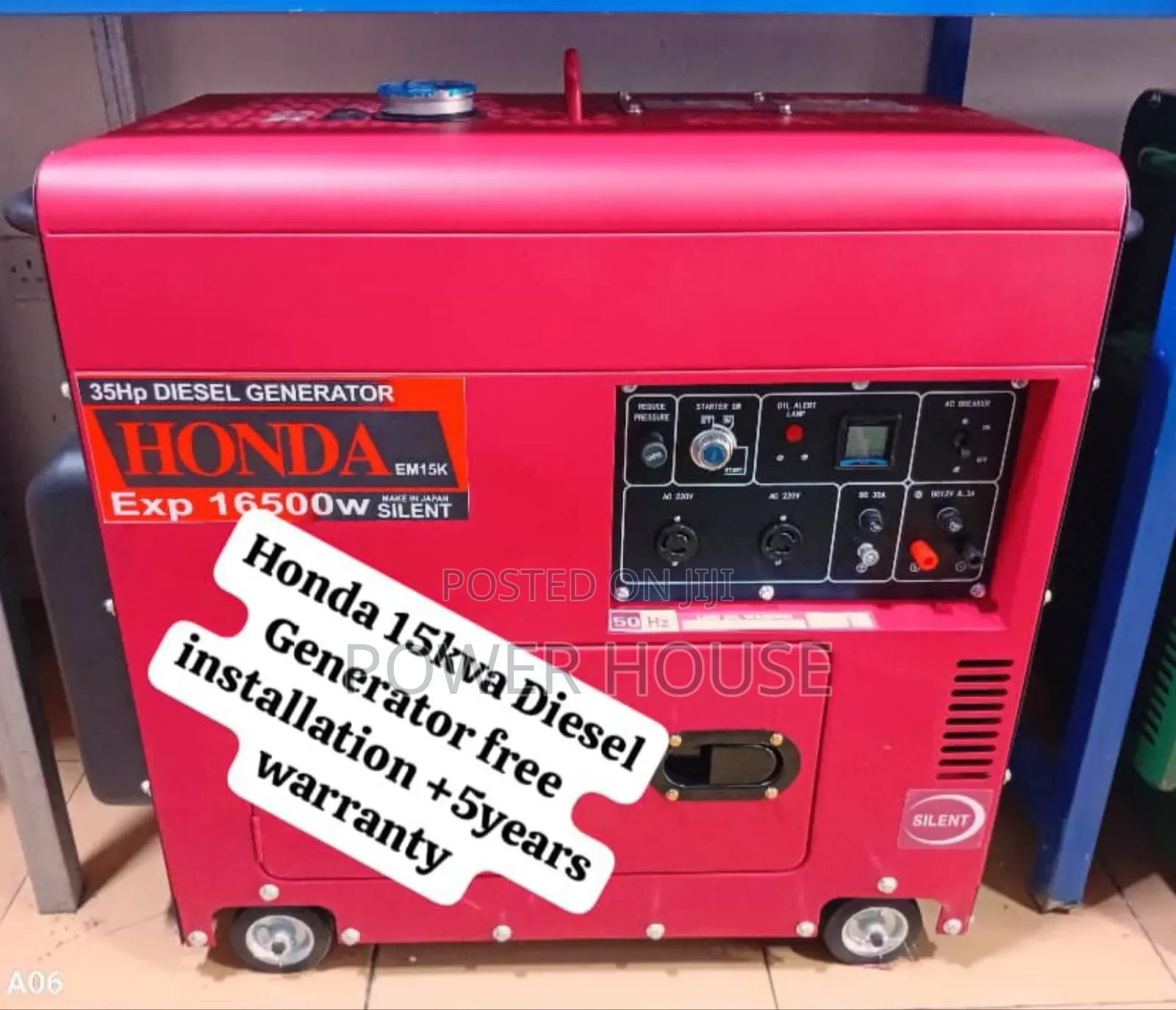 Dominator Master Honda Diesel Generator 15kva Silent