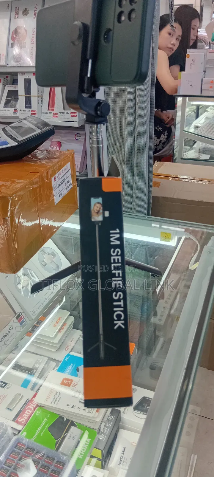 Selfy Stick With Light 1m(Uk)