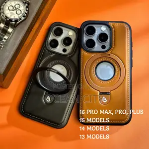 Leather Magsafe Case for iPhone 16, 15, 14, 13 Models