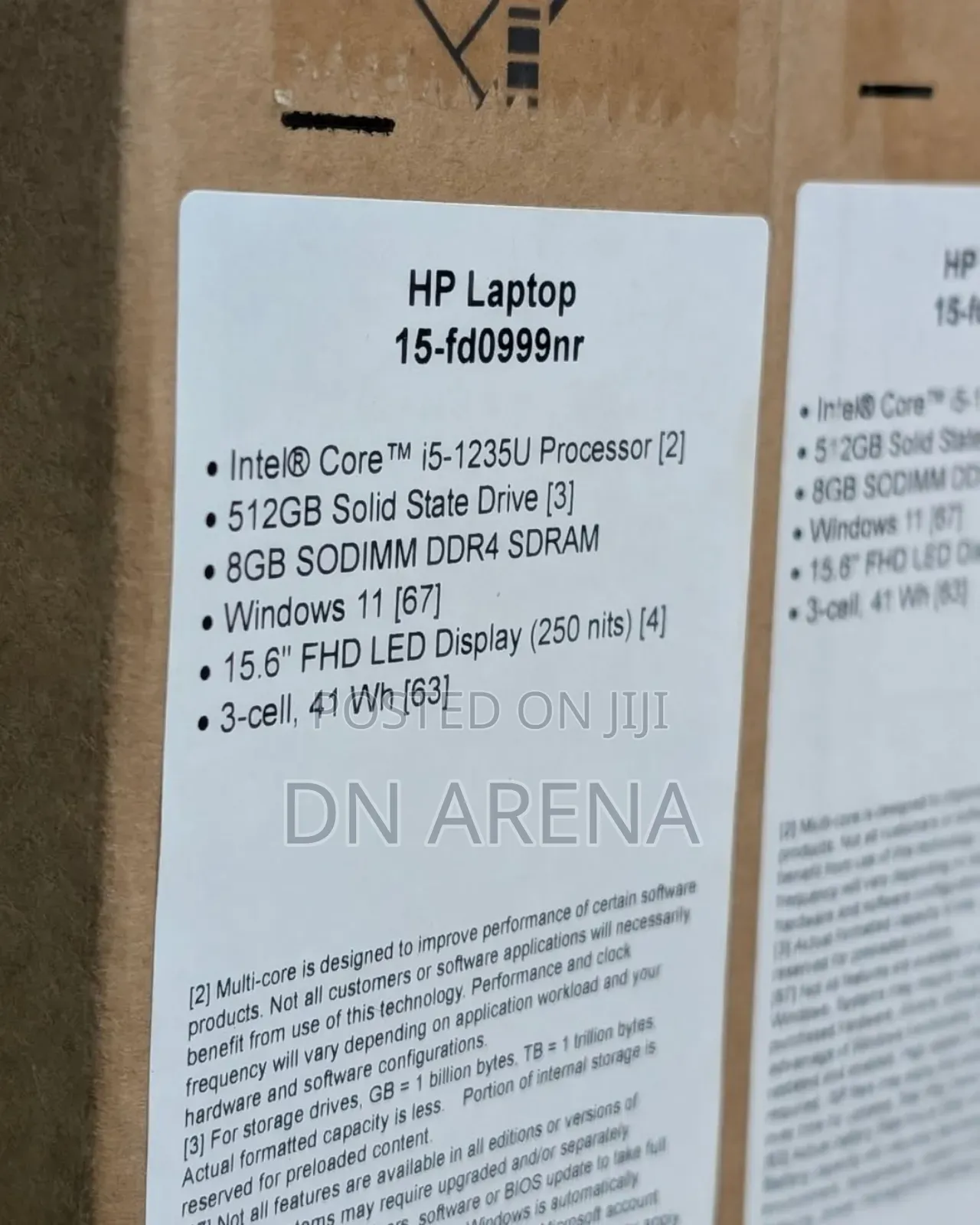 New Laptop HP 8GB Intel Core I5 SSD 512GB