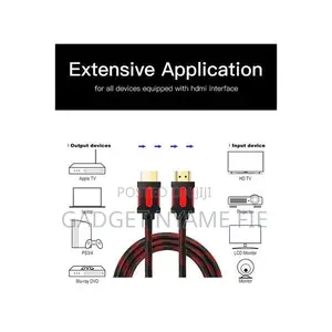20m Hd Hdmi Cable High Speed /Ethernet 3d - Black/Red