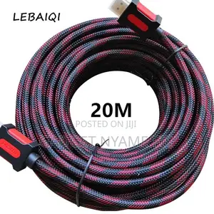 20m Hd Hdmi Cable High Speed /Ethernet 3d - Black/Red