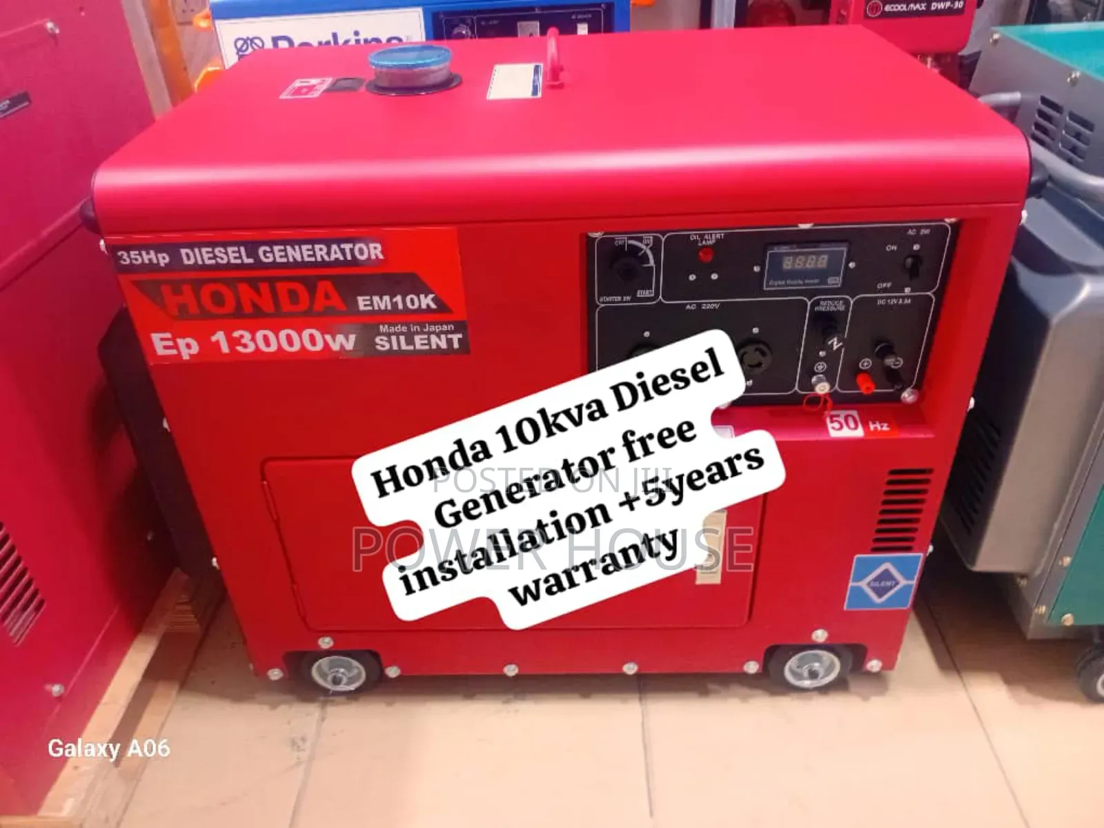 Finish Pro Honda Diesel Generator 15kva Silent