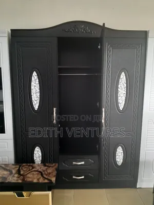 A Solid 3 Doors Wardrobe /Black Wardrobe