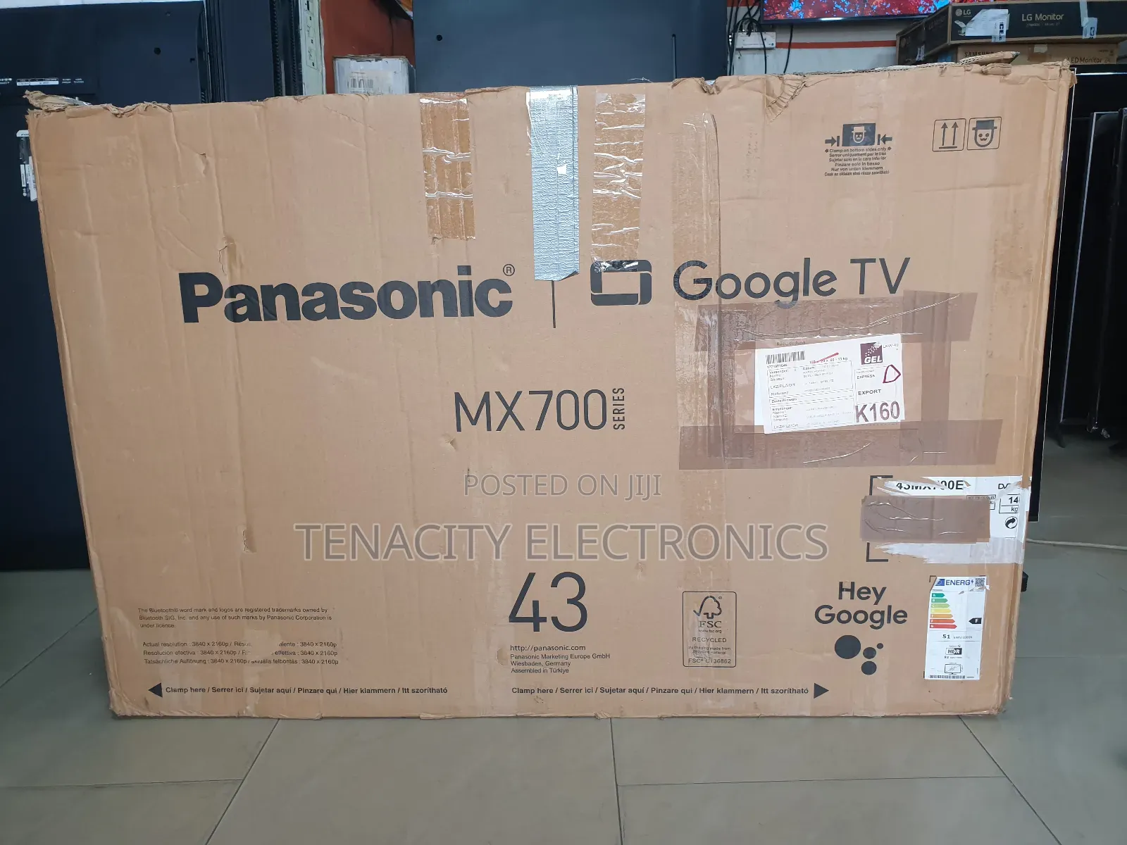 Android 43"Panasonic Uhd HDR Smart Satellite Tv