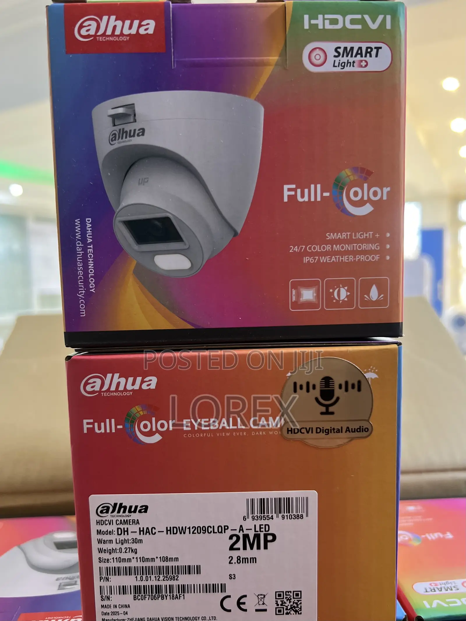 Dahua Indoor/Dome Camera Full Color Audio Hdw1209clqp-a-Led