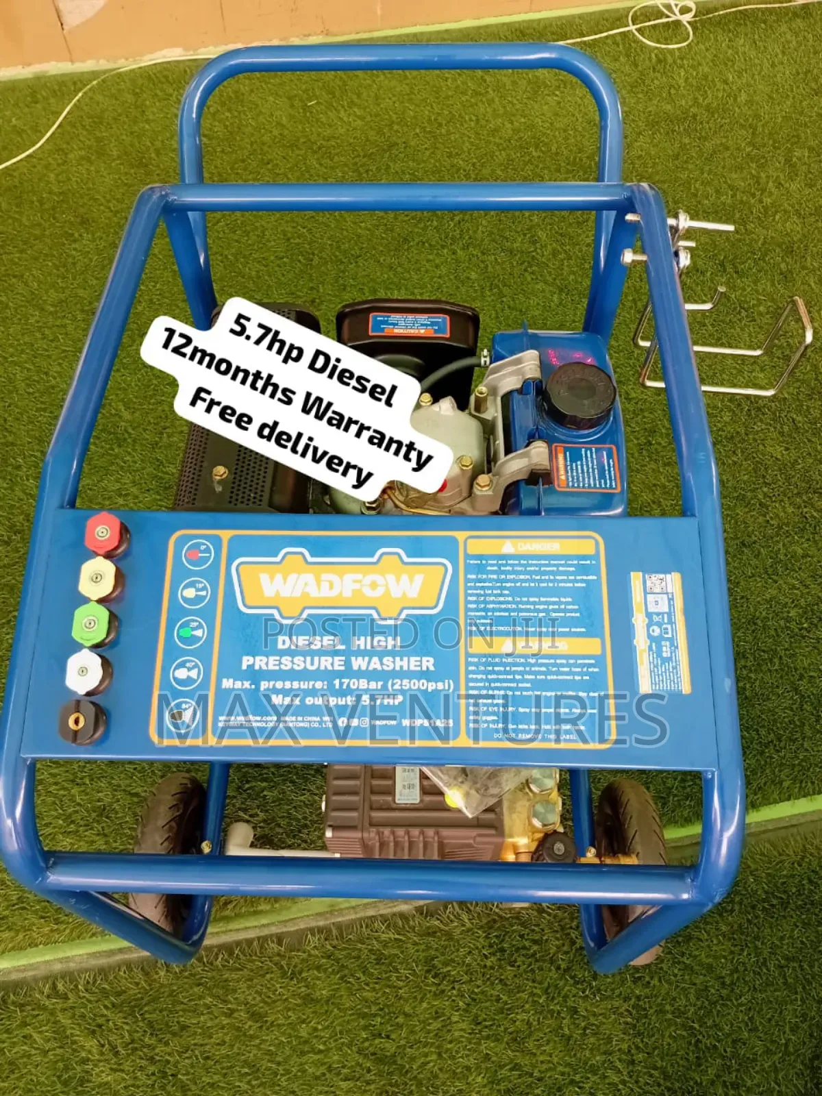 Brand New Wadfow Diesel 5.7hp Pressure Washer