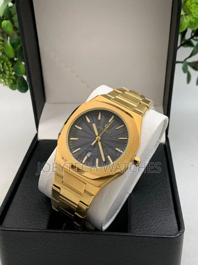 Golden Hoursly Authentic Watch