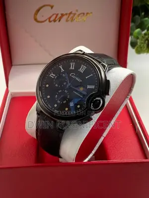 Luxury Cartier Chronograph Watch – Dial, Leather Strap
