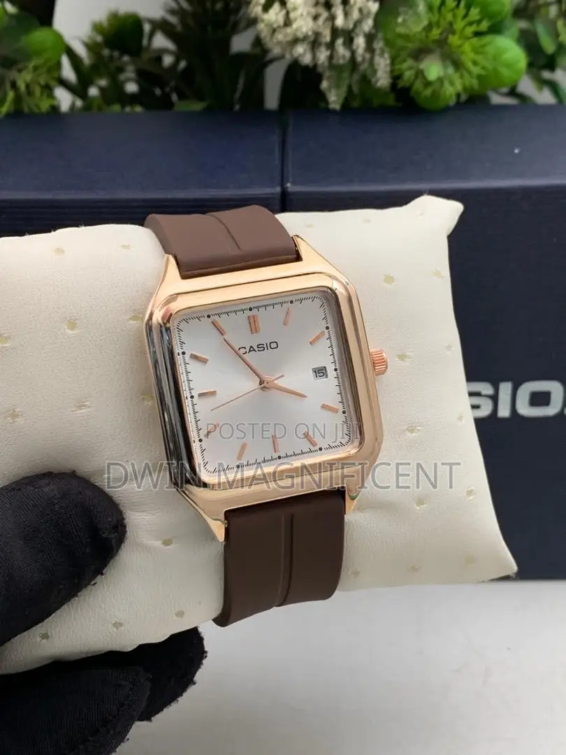 Stylish Casio Rectangular Watch – Multiple Colors Available!