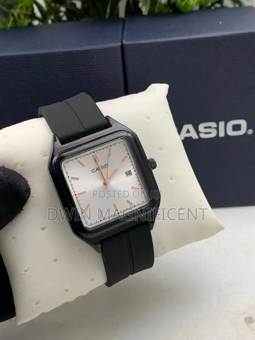 Stylish Casio Rectangular Watch – Multiple Colors Available!