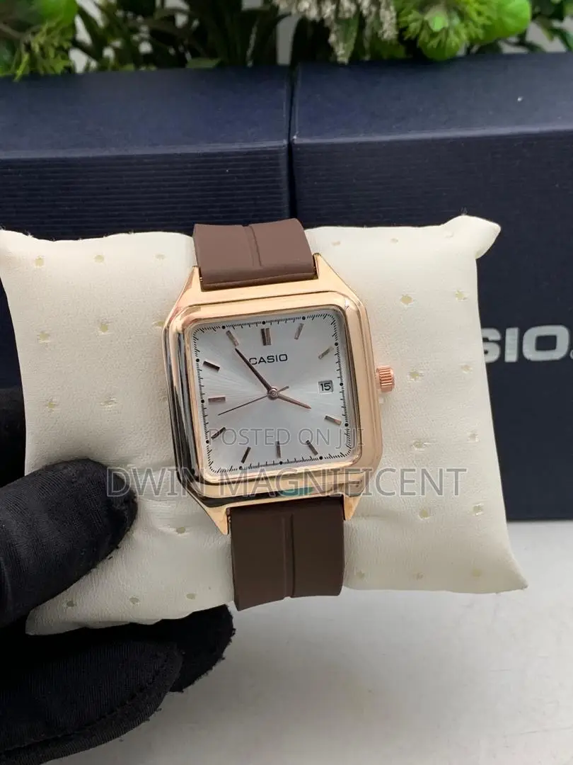 Stylish Casio Rectangular Watch – Multiple Colors Available!